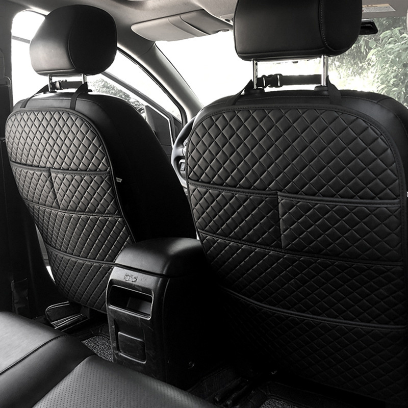Infant Car Seat Cover - Almohadilla antipatadas para coche con bolsillo