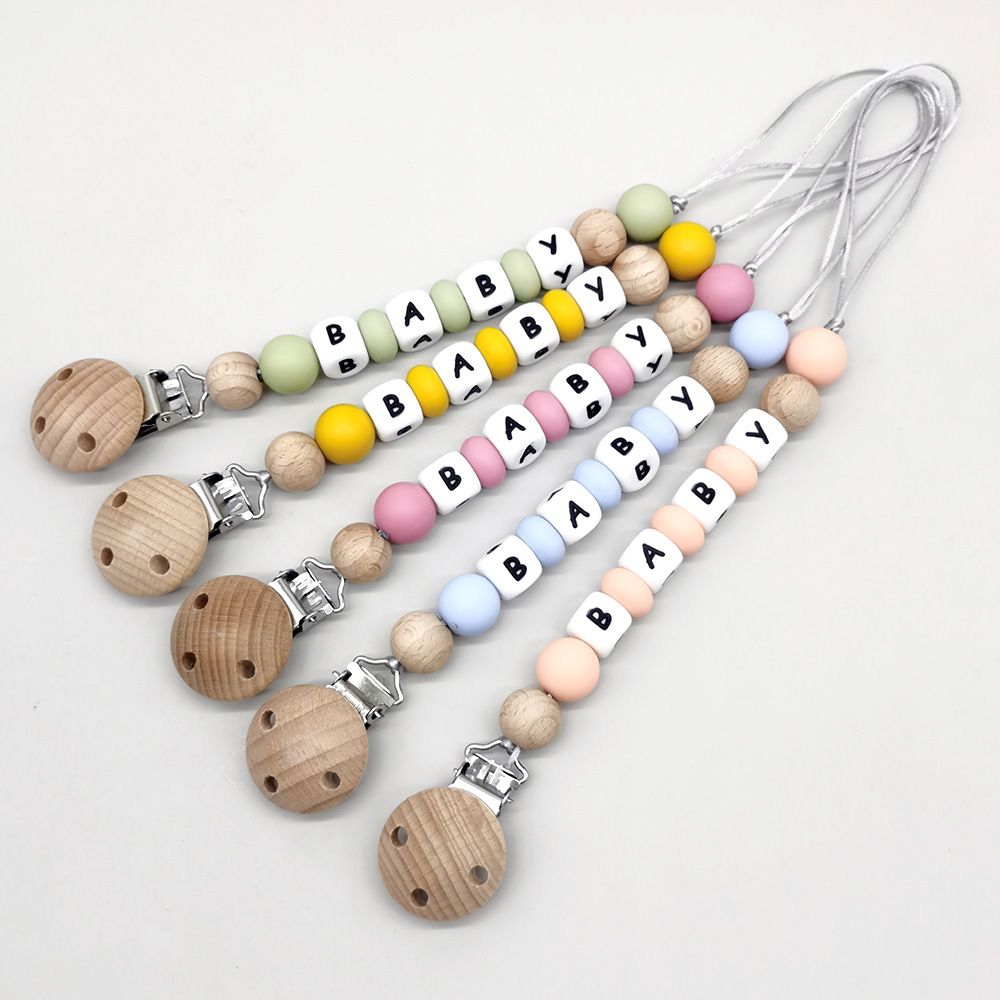 Baby Products Toys - Clips para chupete con nombre personalizado,