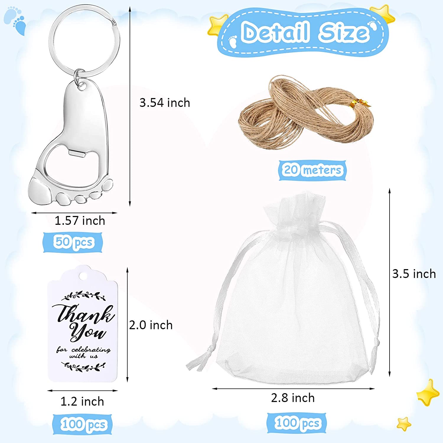 Lote de 50 Abrebotellas con Fo - Zwitsal Baby Products reseña y precio